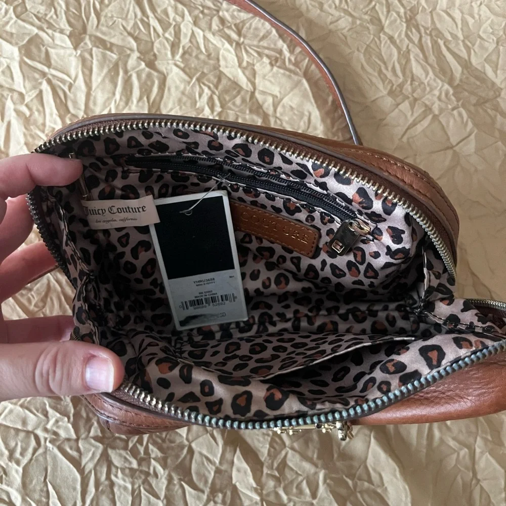 Juicy Coutoure brown leather crossbody - Picture 4 of 6